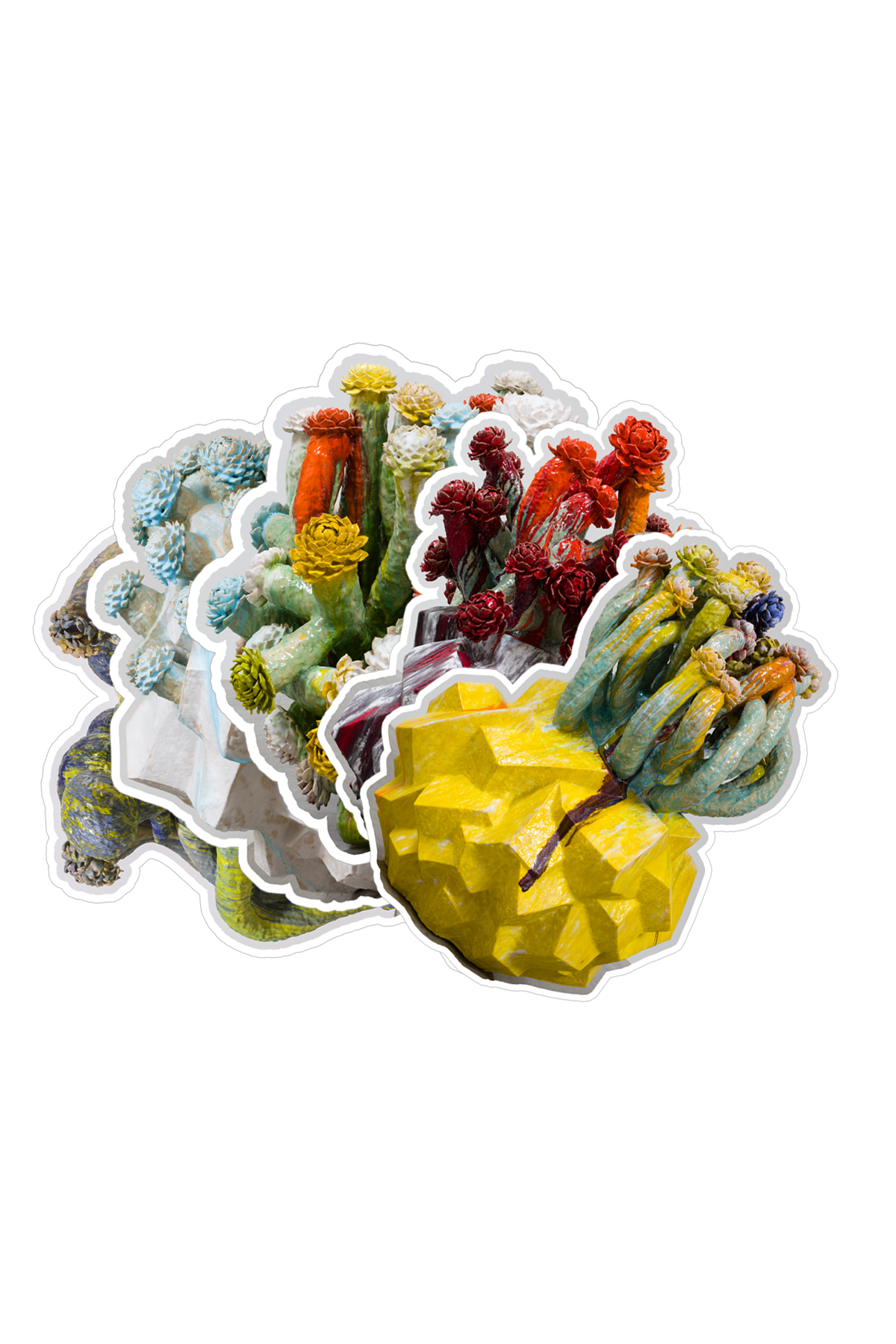 Flower Tree Magnet Set