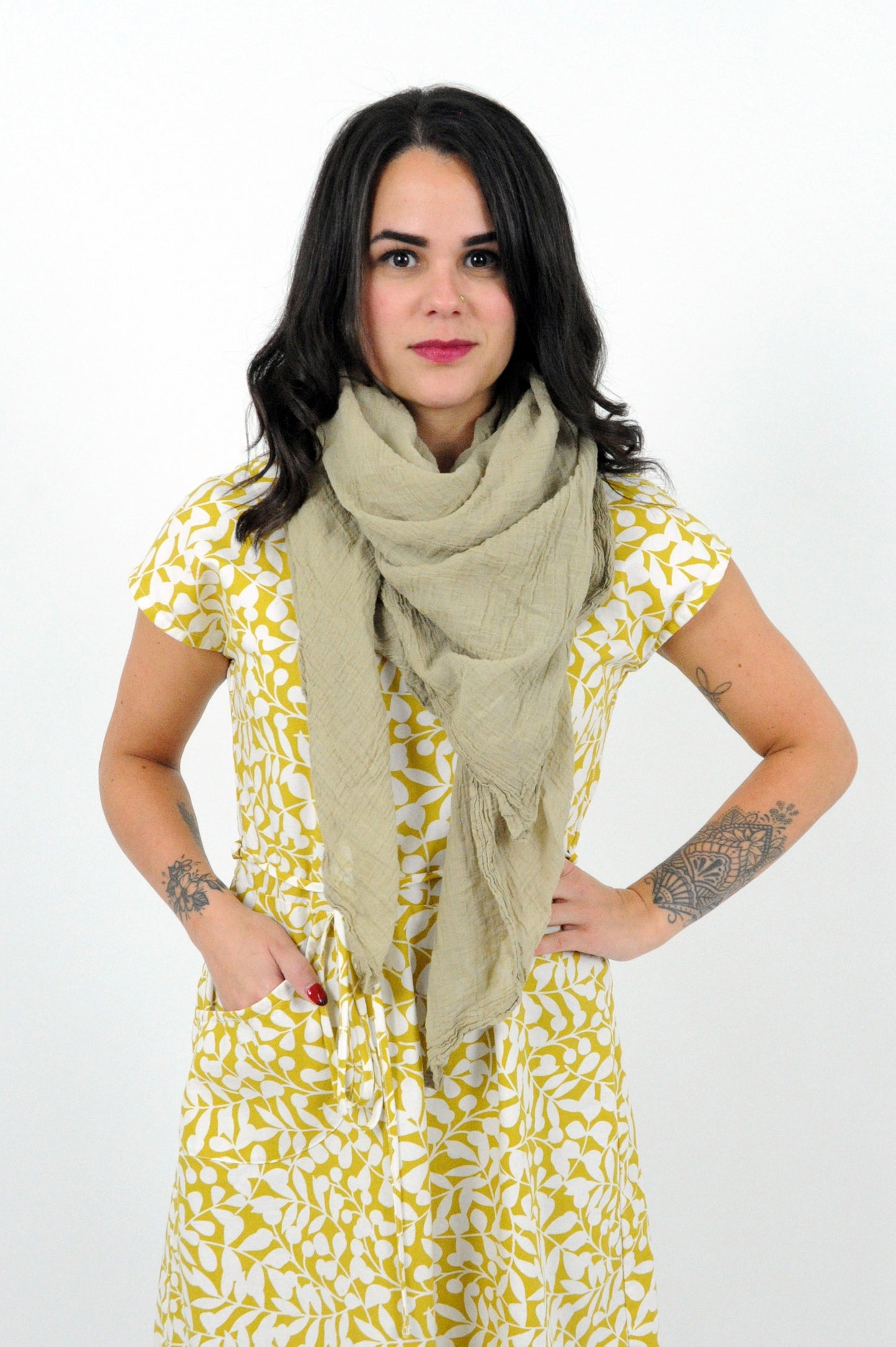 Olive Blanket Scarf