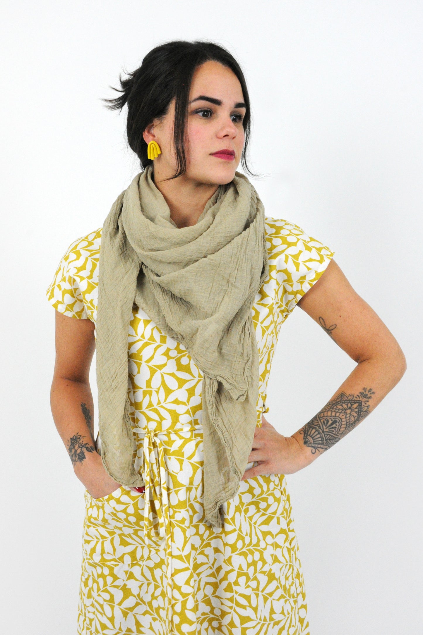Olive Blanket Scarf