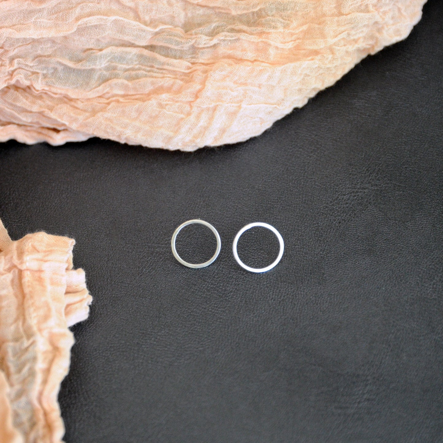 Medium Circle - post earrings