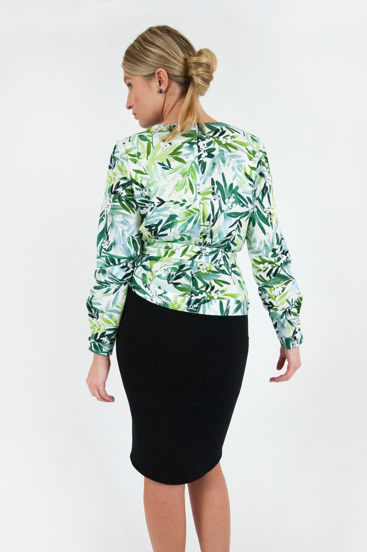 Foliage Wrap Blouse