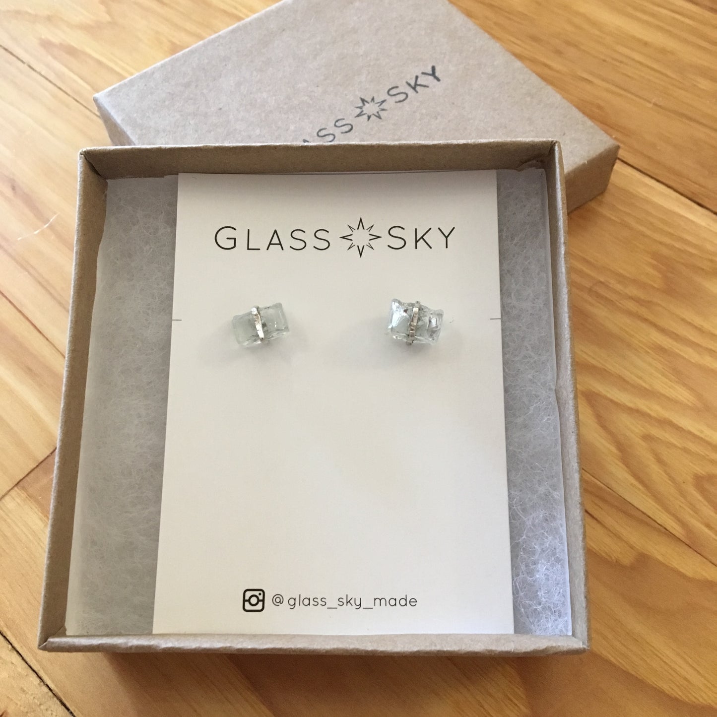 Broken Glass Post Earrings